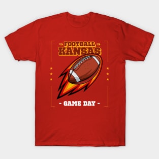 love Football Kansas City Football T-Shirt